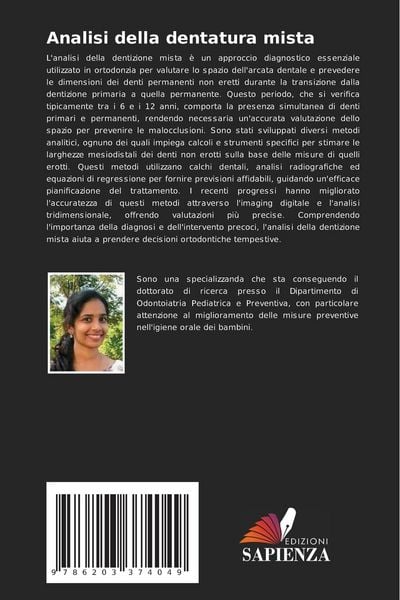 Produktbild: Analisi della dentatura mista