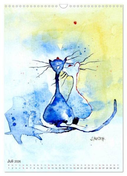 Produktbild: CATS - silent moments, besinnliche Momente (Wandkalender 2026 DIN A3 hoch), CALVENDO Monatskalender