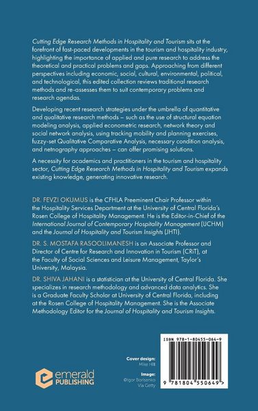 Produktbild: Cutting Edge Research Methods in Hospitality and Tourism