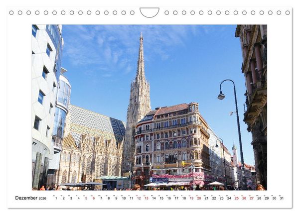 Produktbild: Bezauberndes Wien (Wandkalender 2026 DIN A4 quer), CALVENDO Monatskalender