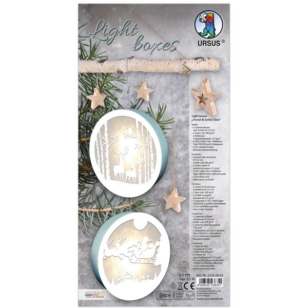 Produktbild: URSUS Light boxes "Forest & Santa Claus" &Oslash; 15,3 cm