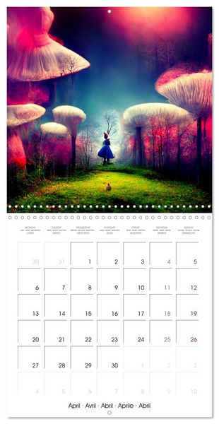 Produktbild: Alice's magic road (Wall Calendar 2026 12 &times; 12 Inch) CALVENDO 12 Month Wall Calendar