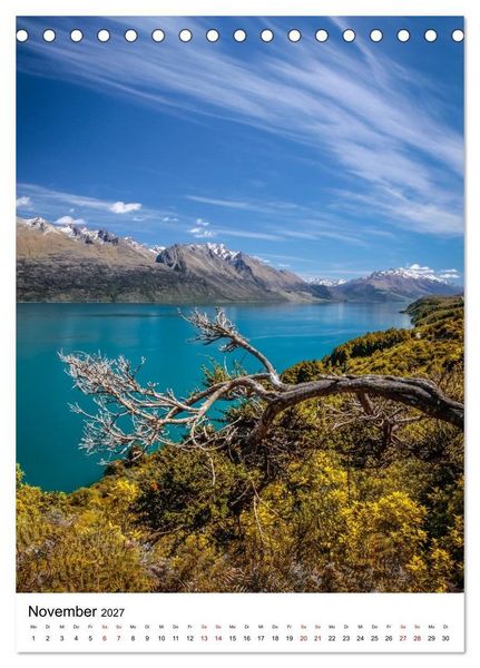 Produktbild: Mein Traumland Neuseeland (Tischkalender 2027 DIN A5 hoch), CALVENDO Monatskalender