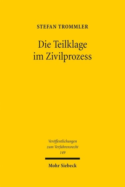 Produktbild: Die Teilklage im Zivilprozess