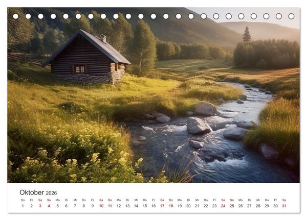 Produktbild: Zuhause in der Wildnis (Tischkalender 2026 DIN A5 quer), CALVENDO Monatskalender
