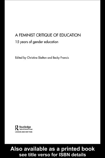 Produktbild: Feminist Critique of Education