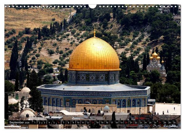 Produktbild: Jerusalem. The Holy City of three religions (Wall Calendar 2026 DIN A3 landscape), CALVENDO 12 Month Wall Calendar