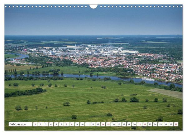 Produktbild: Lutherstadt Wittenberg - Stadt der Reformation aus der Vogelperspektive (Wandkalender 2026 DIN A3 quer), CALVENDO Monatskalender