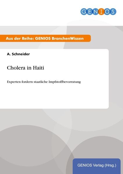 Produktbild: Cholera in Haiti
