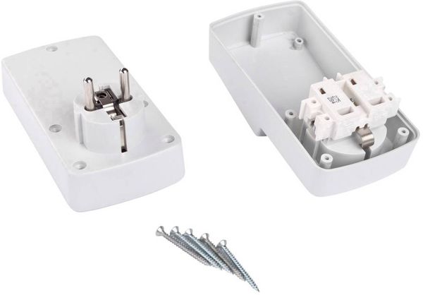 Produktbild: TRU COMPONENTS TC-7911084 Stecker-Geh&auml;use 129 x 65 x 75 ABS Grau 1St.