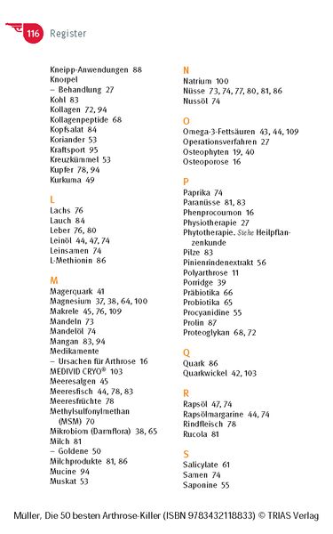 Produktbild: Die 50 besten Arthrose-Killer