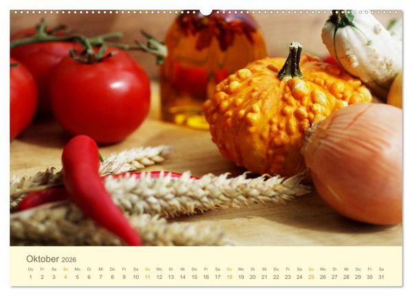 Produktbild: Leckereien aus der K&uuml;che CH - Version (hochwertiger Premium Wandkalender 2026 DIN A2 quer), Kunstdruck in Hochglanz