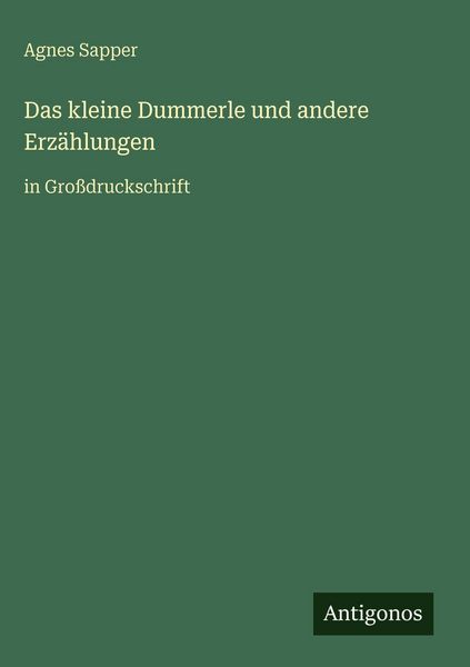 Produktbild: Das kleine Dummerle und andere Erz&auml;hlungen