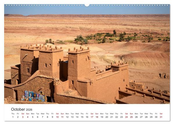 Produktbild: A quick trip to Morocco (High Quality Premium Wall Calendar 2026 DIN A2 landscape),CALVENDO 12 Month Wall Calendar