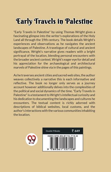 Produktbild: Early Travels in Palestine