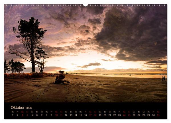 Produktbild: S&uuml;dseetraum Neuseeland (hochwertiger Premium Wandkalender 2026 DIN A2 quer), Kunstdruck in Hochglanz