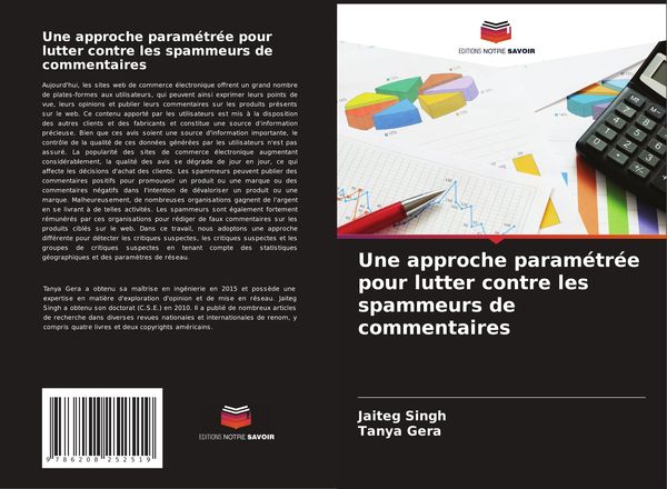 Produktbild: Une approche param&eacute;tr&eacute;e pour lutter contre les spammeurs de commentaires