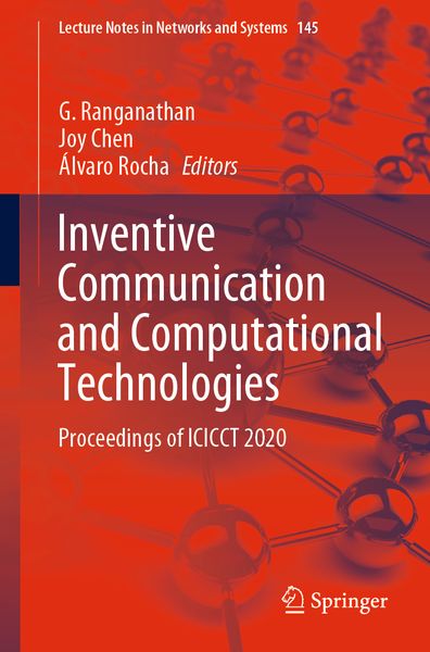 Produktbild: Inventive Communication and Computational Technologies