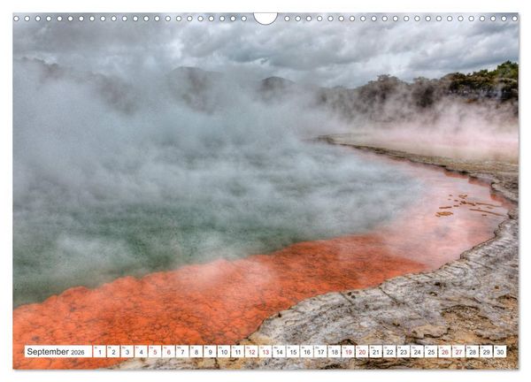 Produktbild: Neuseeland Nordinsel - Das Land der Hobbits und Vulkane (Wandkalender 2026 DIN A3 quer), CALVENDO Monatskalender