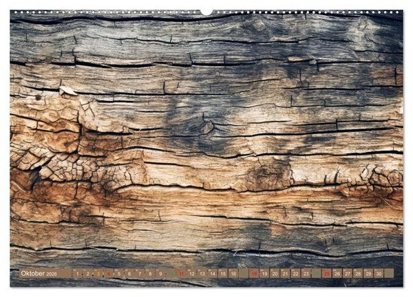 Produktbild: Faszination HOLZ - Strukturen (Wandkalender 2026 DIN A2 quer), CALVENDO Monatskalender