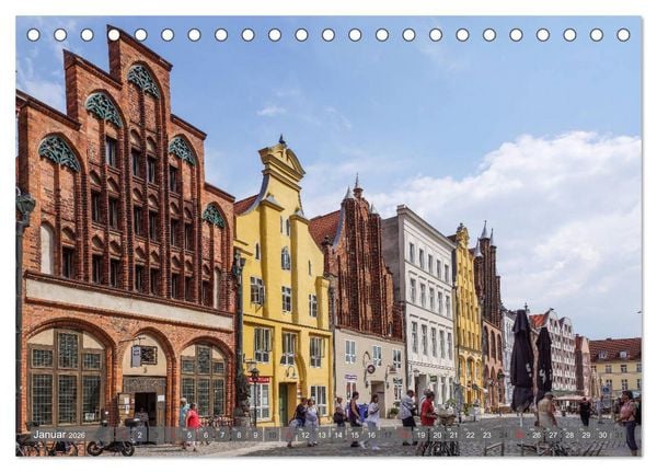 Produktbild: Stralsund - Perle der Ostsee (Tischkalender 2026 DIN A5 quer), CALVENDO Monatskalender