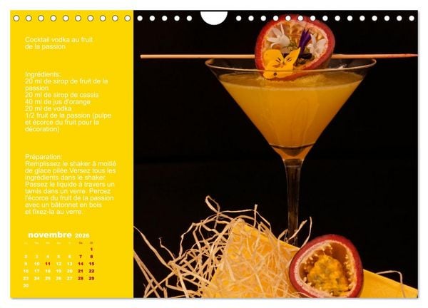 Produktbild: Cocktails de vodka Fascination (Calendrier mural 2026 DIN A4 vertical), CALVENDO calendrier mensuel