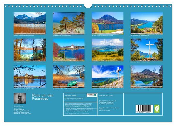 Produktbild: Rund um den Fuschlsee (Wandkalender 2026 DIN A3 quer), CALVENDO Monatskalender