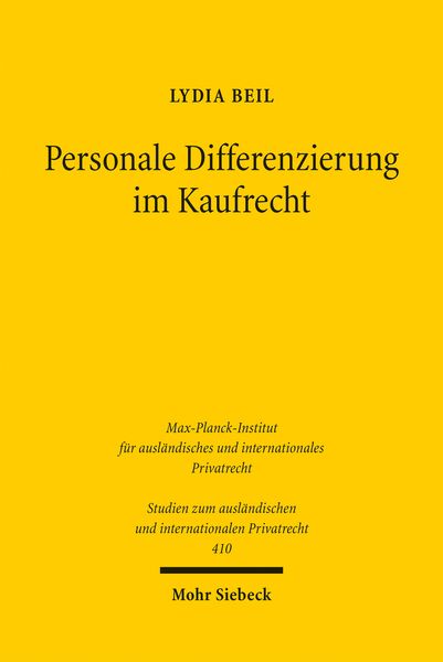 Produktbild: Personale Differenzierung im Kaufrecht