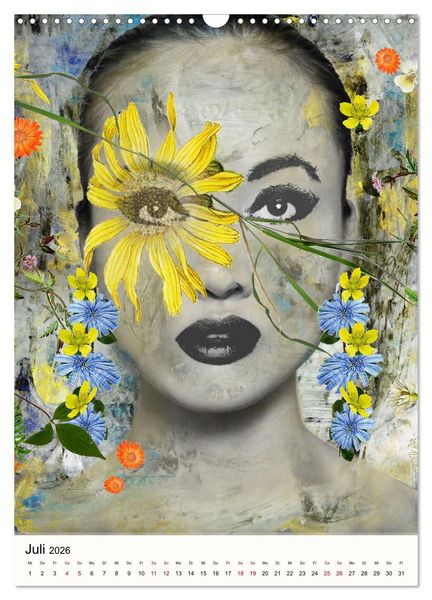 Produktbild: FLOWER GIRLS (Wandkalender 2026 DIN A3 hoch), CALVENDO Monatskalender