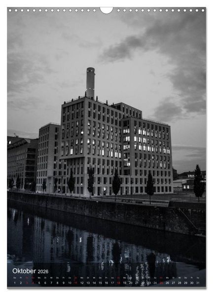 Produktbild: Frankfurt monochrom (Wandkalender 2026 DIN A3 hoch), CALVENDO Monatskalender