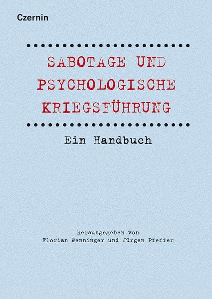 Produktbild: Sabotage und psychologische Kriegsf&uuml;hrung