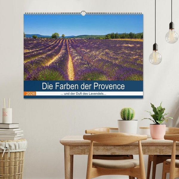 Produktbild: Die Farben der Provence... und der Duft des Lavendels... (Wandkalender 2026 DIN A2 quer), CALVENDO Monatskalender