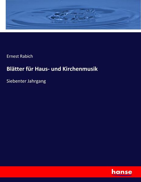 Produktbild: Bl&auml;tter f&uuml;r Haus- und Kirchenmusik