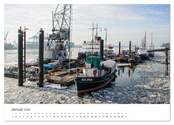 Produktbild: Die Elbmetropole Hamburg (hochwertiger Premium Wandkalender 2026 DIN A2 quer), Kunstdruck in Hochglanz