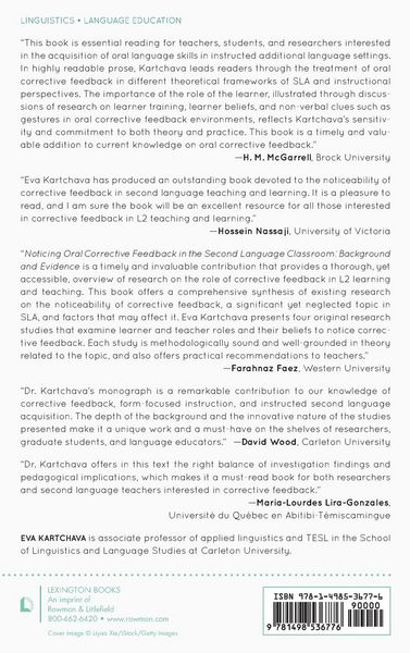 Produktbild: Noticing Oral Corrective Feedback in the Second Language Classroom