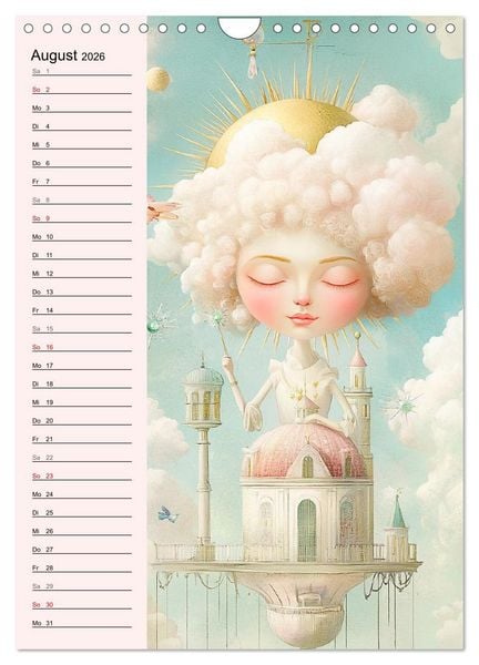 Produktbild: Tarot Wunderwelten. Surrealistische und magische Tarot-Kunst (Wandkalender 2026 DIN A4 hoch), CALVENDO Monatskalender