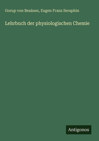 Produktbild: Lehrbuch der physiologischen Chemie