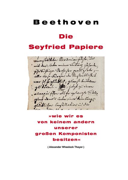 Produktbild: Beethoven: Die Seyfried Papiere