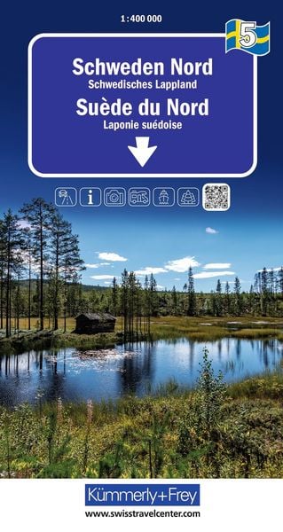 Produktbild: K&uuml;mmerly+Frey Regional-Strassenkarte 5 Schweden Nord 1:400.000