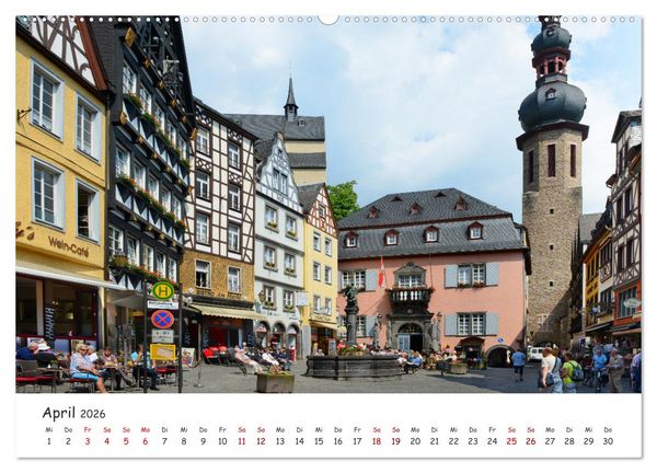 Produktbild: Der Mosel entlang - Ausflugsziele links und rechts des Ufers (hochwertiger Premium Wandkalender 2026 DIN A2 quer), Kunstdruck in Hochglanz