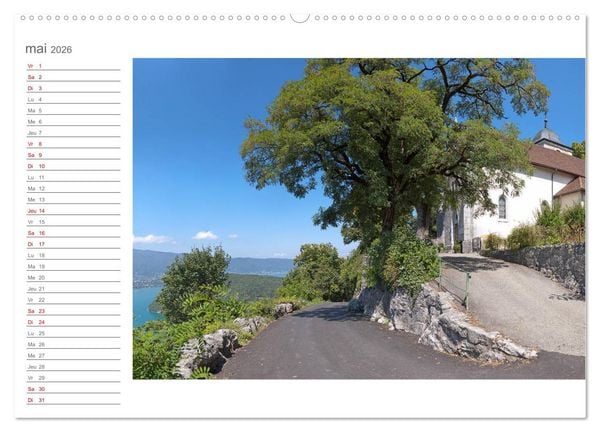 Produktbild: Coup d'&oelig;il sur le Lac d'Annecy (Calendrier mural 2026 DIN A2 vertical) calendrier de bureau