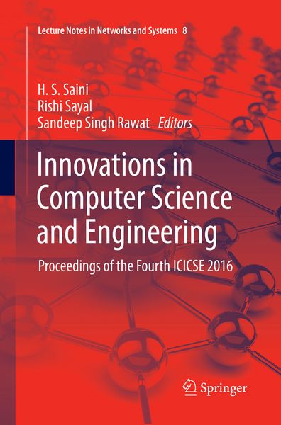 Produktbild: Innovations in Computer Science and Engineering