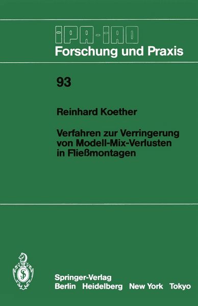 Produktbild: Verfahren zur Verringerung von Modell-Mix-Verlusten in Flie&szlig;montagen
