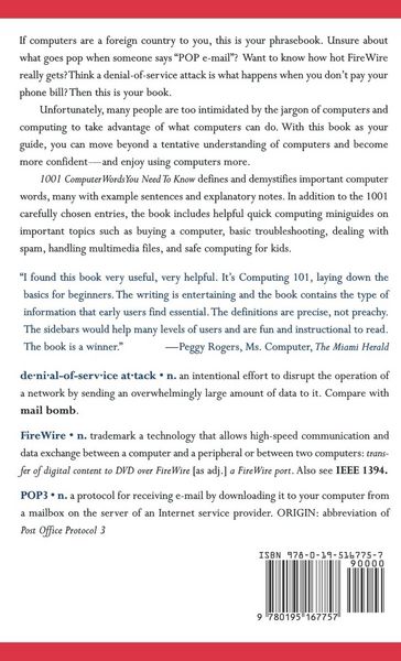 Produktbild: 1001 Computer Words You Need to Know