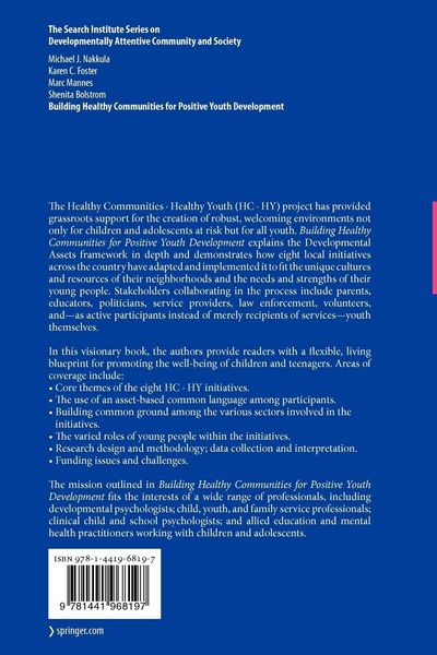 Produktbild: Building Healthy Communities for Positive Youth Development