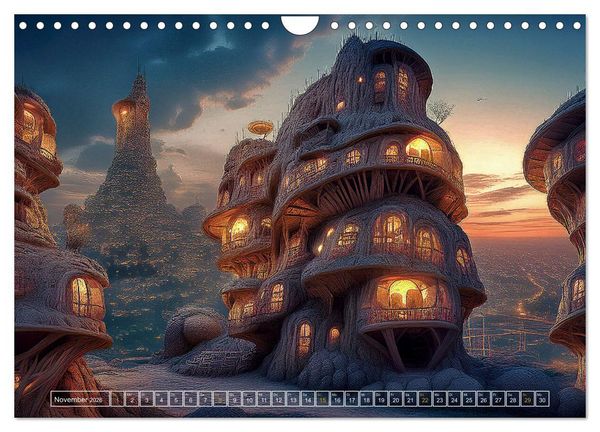 Produktbild: Die Fantasie als Architekt (Wandkalender 2026 DIN A4 quer), CALVENDO Monatskalender