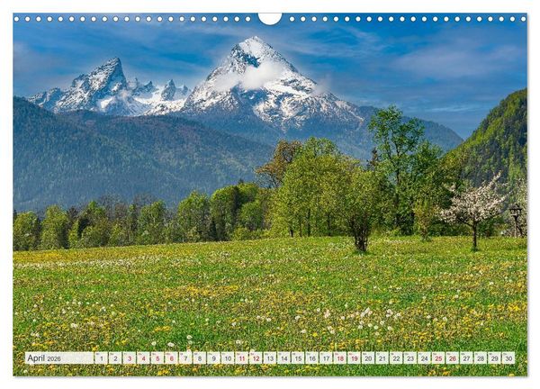 Produktbild: Bayerisches Alpenparadies (Wandkalender 2026 DIN A3 quer), CALVENDO Monatskalender
