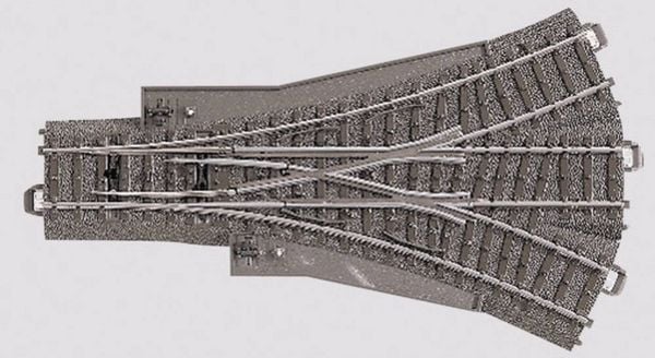 Produktbild: M&auml;rklin H0 C-Gleis (mit Bettung) 24630 Dreiwegweiche 188.3mm 1St.