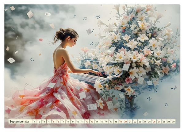 Produktbild: Piano der Tr&auml;ume (Wandkalender 2026 DIN A3 quer), CALVENDO Monatskalender