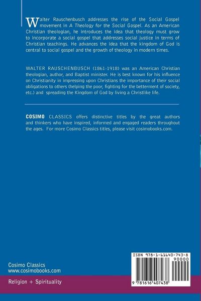 Produktbild: A Theology for the Social Gospel
